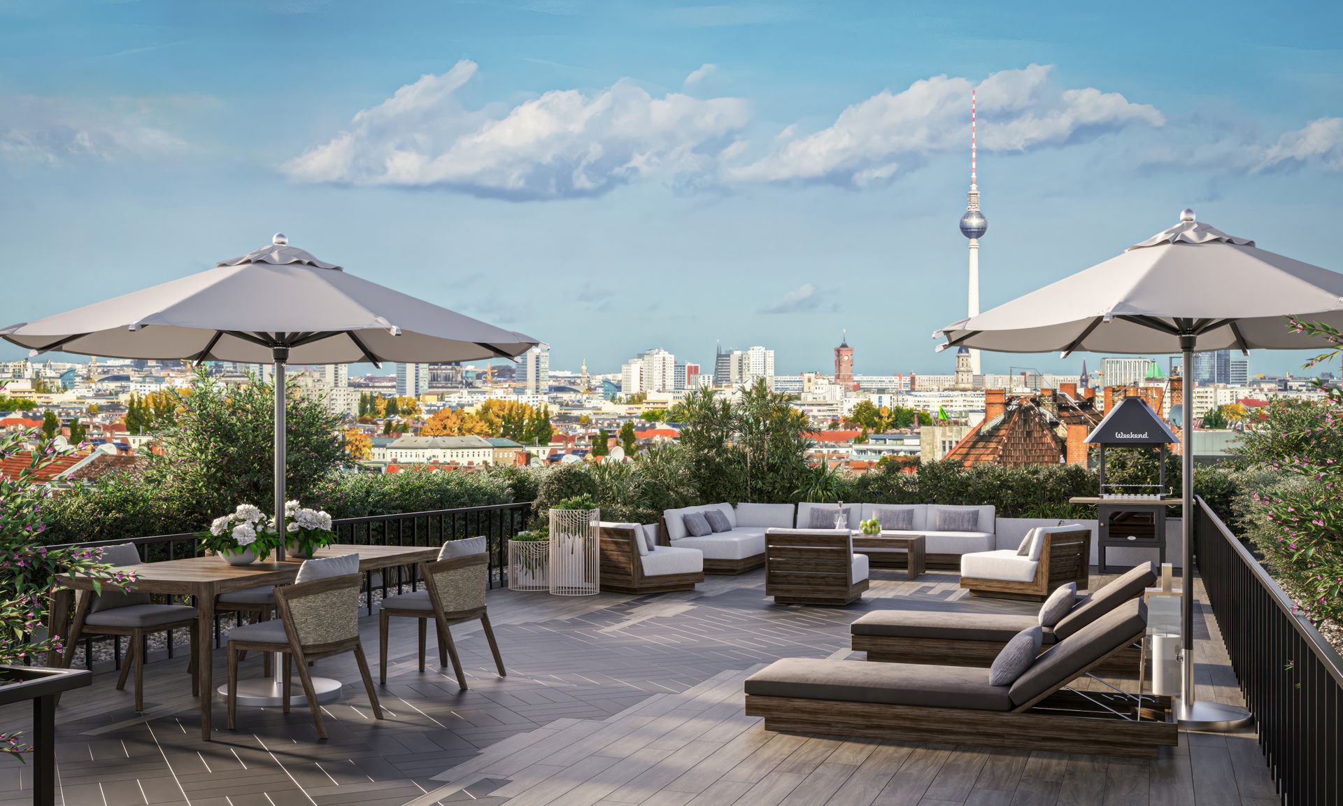 Luxuriöses Penthouse in exklusiver Lage über den Dächern Berlins !